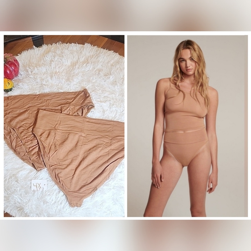 2pcs SKIMS SLEEP BRIEF/ CAMEL/4X/NWT